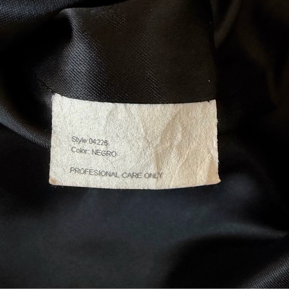 Michael Lawrence Leather Jacket Womens XL Black Belted Zip - Picture 4 of 5